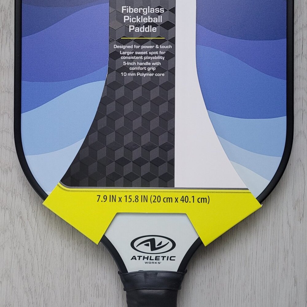 Fiberglass Pickleball Paddle Athletic Works ($16 each)